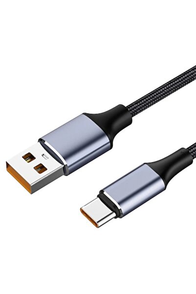 DAM USB Type-C Data Cable, Super, 100W, 480Mbps, 6A, D59, Aluminum, Black