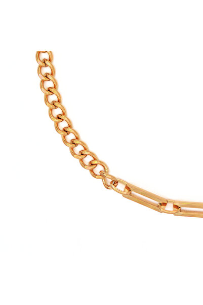 IMMACULATI Keeper - Colier din oțel inoxidabil placate cu aur 18k, rezistent ...