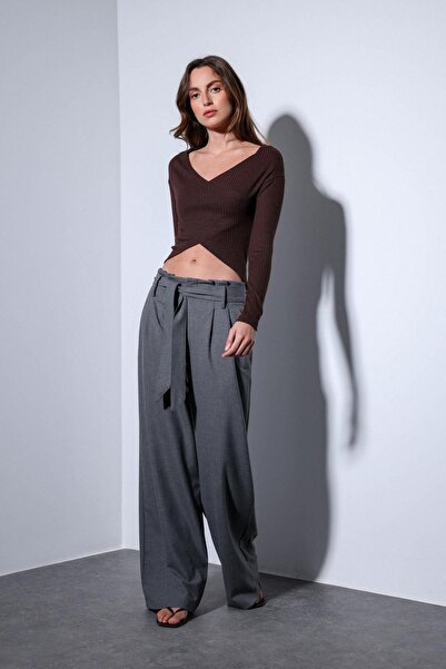 Antioch Brown Double Breasted Women's Blouse