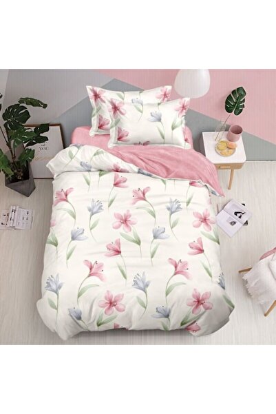 Casa de Vis Set lenjerie de pat, 1 persoana, 150 x 220 cm, finet satinat, 4 piese,