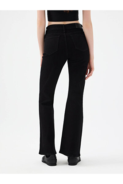 Loft Flare Slim Fit Black Women's Jean Pants Lf2040547