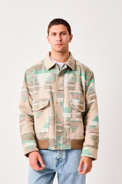 Rocqerx X-2007 Спідниця з візерунком, кишенями з резинкою, деталями з жакарду, акриловим пальто