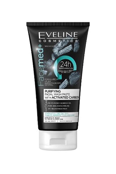 Eveline Facemed+ Purifying Carbon Wash Paste Oily Skin 150ml