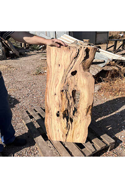 İhlas Ahşap Ham Zeytin Ağacı Levha 99x47x4.5 cm Kurutulmuş, Planyalanmış