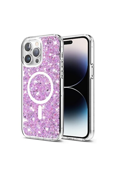 Fils Carcasă de înaltă protecție pentru iPhone 14 Pro, MagSafe cu sclipici, A...