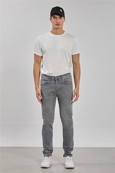 BARRELS AND OIL Men's Regular Fit Trousers - Gray