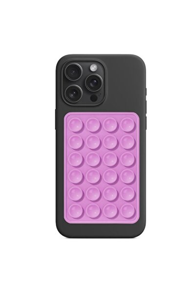 Techsuit Suport adeziv universal din silicon cu 24 de ventuze pentru telefoan...