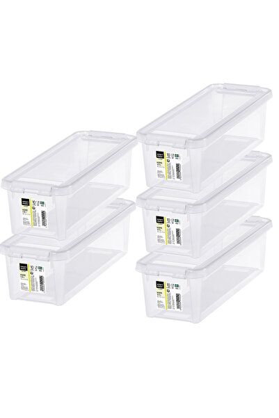Orthex Set of 5 Boxes with lid 3.5 L, SmartStore Home4, 38x14x11 cm