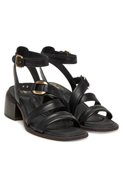 CLARKS Γυναικεία Σανδάλια μαύρα CLARKS-26181243 ΜΑΥΡΑ ΔΕΡΜΑΤΙΝΑ