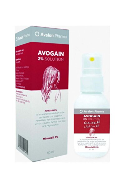 AVALON PHARMA بخاخ أفوجين ٢٪ مينوكسيديل محلول موضعي شفاف ٥٠ مل