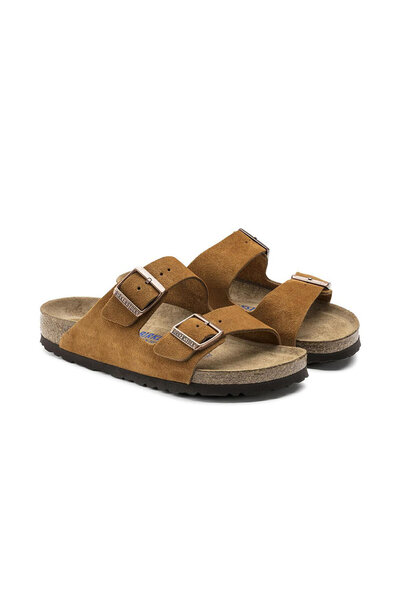 Birkenstock Arizona Sfb Vl Unisex Slippers 1009527-20193 Brown