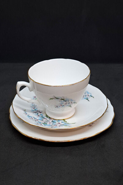ABBETC Royal Osborne 8203 Bone China English Porcelain 3 Piece Teacup Set 160 ml