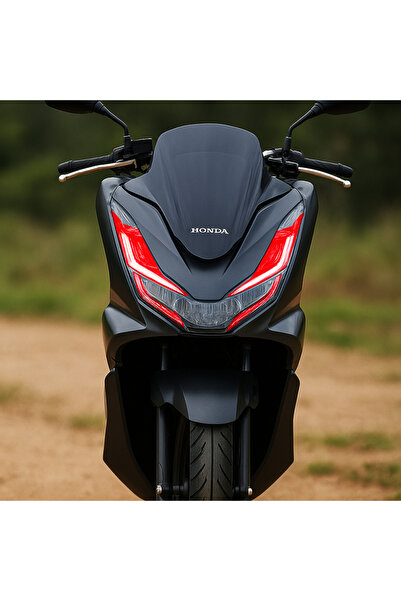 GOGOPREMİUM HONDA PCX 2021 - 2024 UYUMLU GENİŞ FAR ÜSTÜ FİLM KIRMIZI