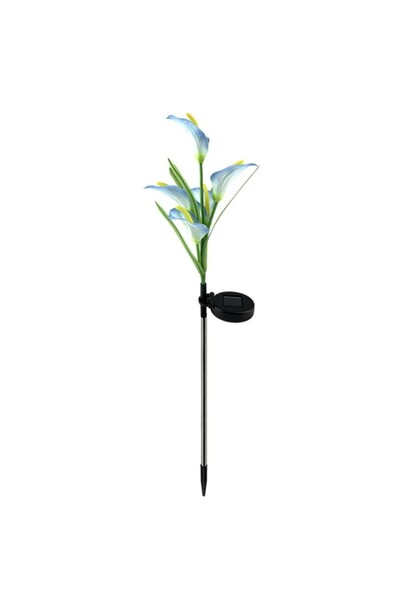 Flippy Solar LED Light Lily with 5 Flowers, 75 cm Height, for Garden,