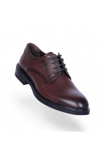 Censay 320 Pantofi clasici pentru bărbați din cauciuc Zigana maro % piele