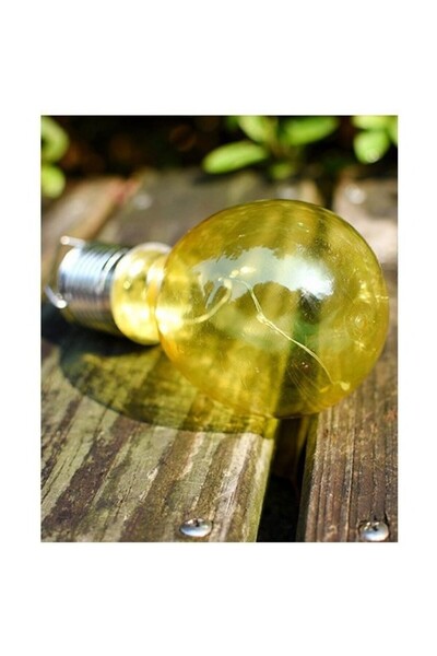 Flippy Solar LED Decorative Lamp in Bulb Shape, Exterior, Hanging, IP65, Ultron Yellow,