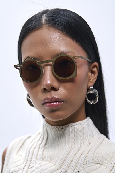 Bilge Karga Triarc Antique Gold Brown Sunglasses