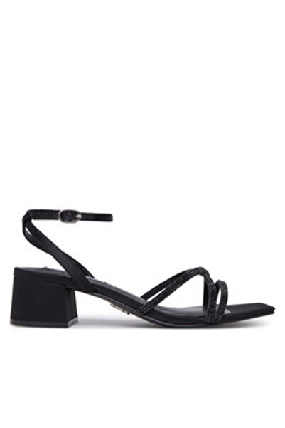 Steve Madden Γυναικεία σανδάλια μαύρα STEVE MADDEN-SM11003037 486 ΜΑΥΡΟ ΣΑΤΕΝ