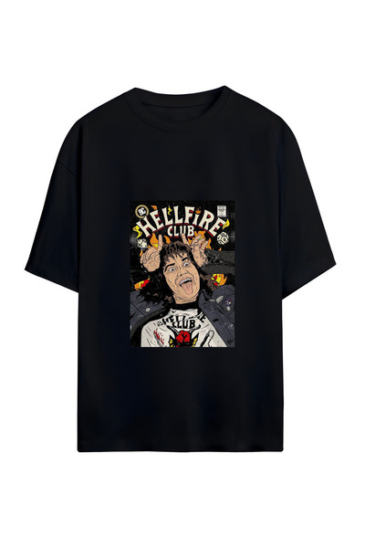 GraffTee ČUDNIJE STVARI UNISEX Oversize kroj Pamuk LU T-shirt