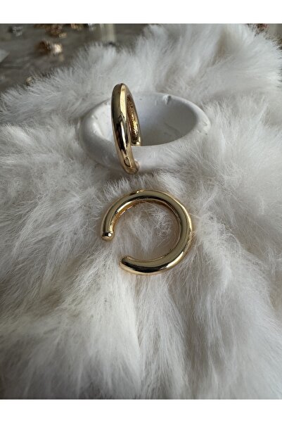 Rod Gold Metal Halka Earcuff