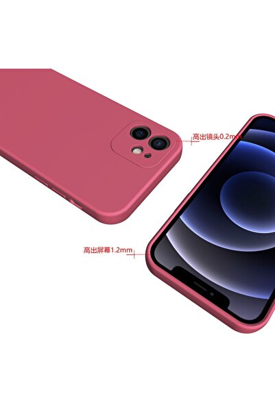 Flippy Husa pentru iPhone 14 Flippy, Liquid Silicone, Microfibra interior, Antisoc, Wine red, Claret