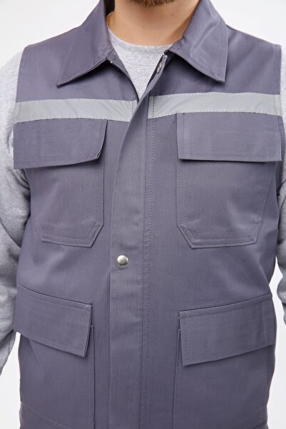 Çamdalı İş Elbiseleri 16X12 ГАБАРДИНОВИЙ ЛІТНІЙ РОБОЧИЙ КУРТКА З РЕФЛЕКТОРИ 4 КИШЕНІ 100% БАВОВНА