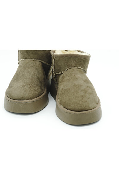 Luvesta Shoes Mini Bot Yüksek Tabanlı Vizon