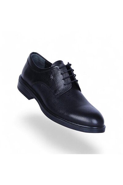 Censay 320 Black Zigana Rubber %Leather Men's Classic Shoes