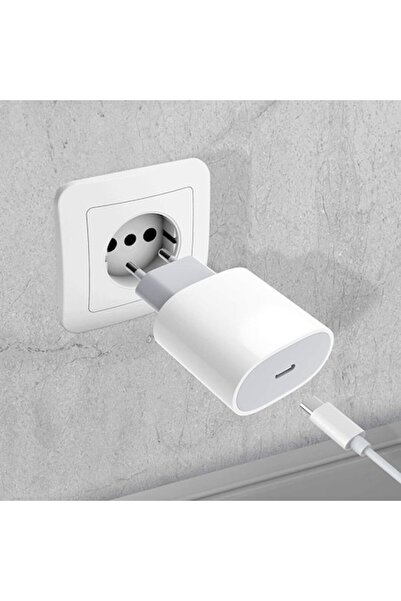 Flippy Adaptor pentru iPhone, Type-C, Fast charge, Putere 20 W, Flippy, Alb