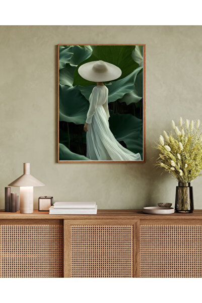 Tuba Decor Tablo dintr-o singură bucată cu rame din lemn pentru sufragerie, s...