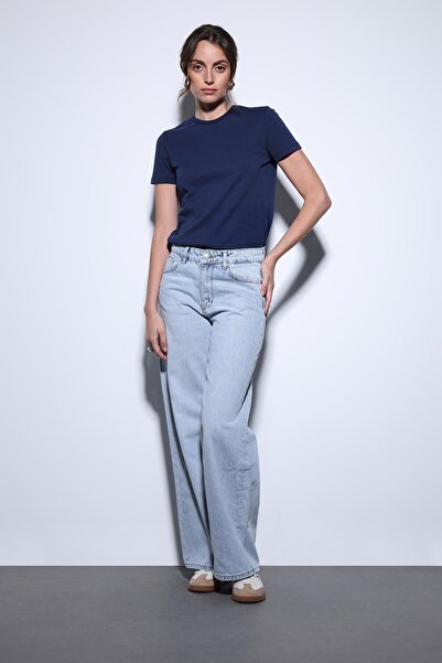 Antioch Navy Blue Basic Women's T-Shirt