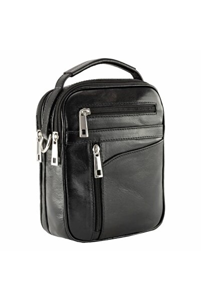 Magazinul de genti Borseta de barbati din piele naturala moale, model 071, Negru