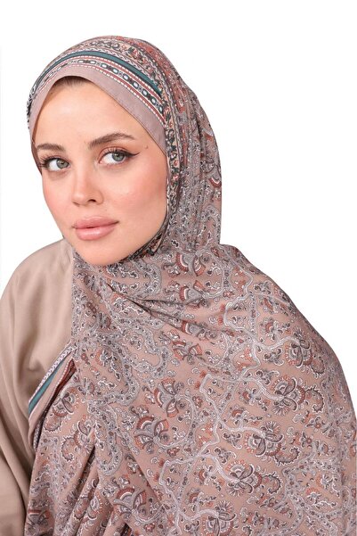 Karaca Premium Lux Original Ethnic Pattern Shawl (Voile Silk, 1St Grade) Classy, Lightweight, Comfortable, Stylish, Islamic Clothing)