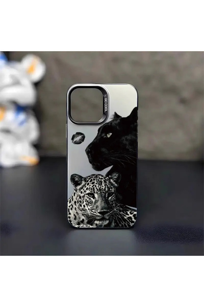Caseji İphone 14 Pro Max Uyumlu Zebra Desen Kir Tutmayan Telefon Kılıfı MK01A