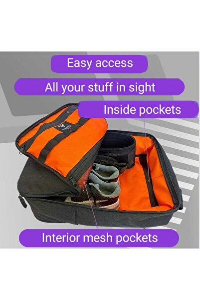 OEM Travel backpack, 48x31x16cm, 0.9 kg, black, 25L capacity, 8 pockets, waterproof