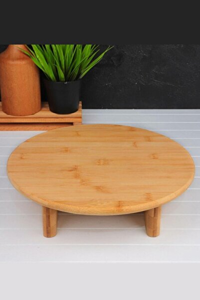 Acarlar Ticaret لوح تقطيع من الخيزران بأرجل مستديرة