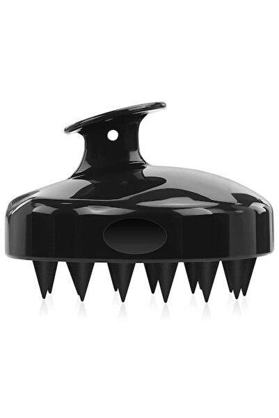 Bella Scalp Massage Brush, Silicone, Ergonomic Design, 10 cm, Bell™ Black