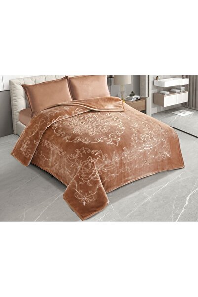 Gerenic بطانية 6كيلو نفرين طابقين وجهه محفور وجهه ساده بملمس ناعم ودافئ مقاس ...