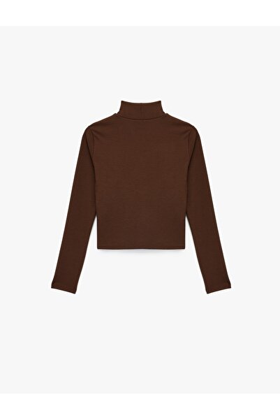 Koton Women's Sweat 6Wak50008Ek Brown