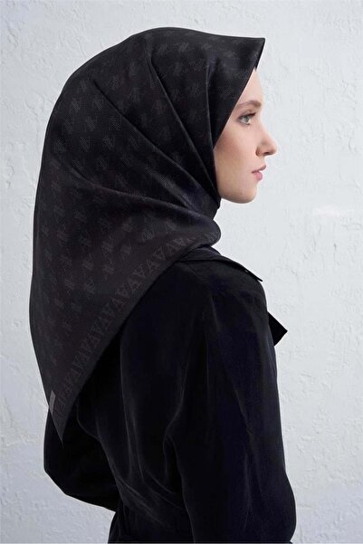 Armine Tivil Pure Silk Scarf 9412 - 85 Μαύρο Μικτό σχέδιο