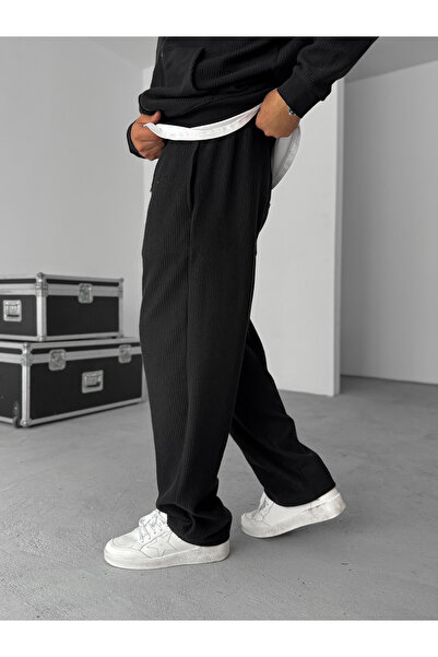 BYBASICMAN Siyah Jakar Baggy Eşofman HM-0014