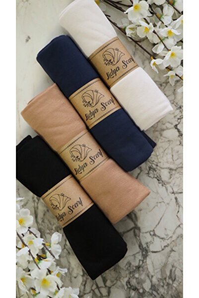 Lidya Şal 4'lü Yumuşak Dokulu Penye Şal Seti