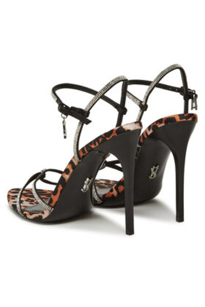 Steve Madden Γυναικεία Σανδάλια καφέ STEVE MADDEN-SM11003660 732 LEOP SATIN