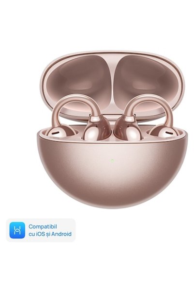 Huawei Căști wireless FreeClip Open-Ear, Bluetooth, auriu roz