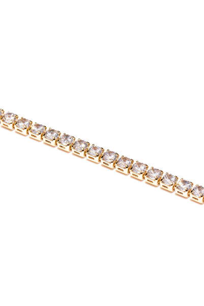 ElectraStore Brățară Aurie Tennis Cu Cristale Zirconia