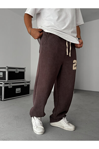 BYBASICMAN Καφέ 23 Patchli Πλενόμενη επένδυση fleece Φόρμα ES-22