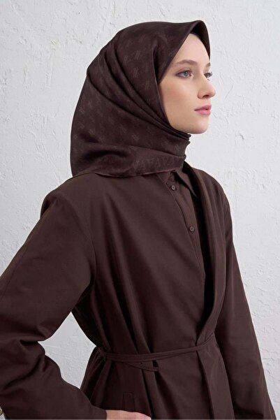 Armine Tivil Saf İpek Eşarp 9412 - 84 Bordo Karışık Desen