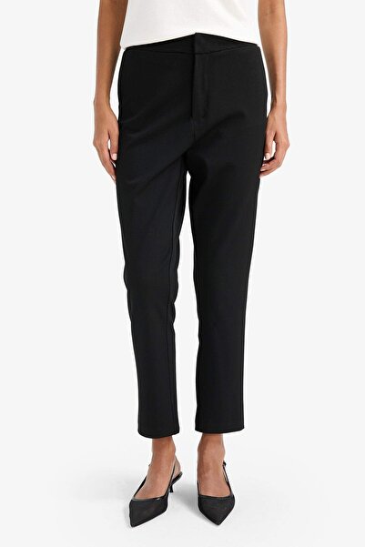 DeFacto Classic Chino Black Women's Trousers C1429Ax/Bk81