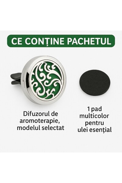 NEO Difuzor auto aromoterapie Neo™ HG427, Love, 1 pad burete inclus, cu uleiuri esentiale, friendl