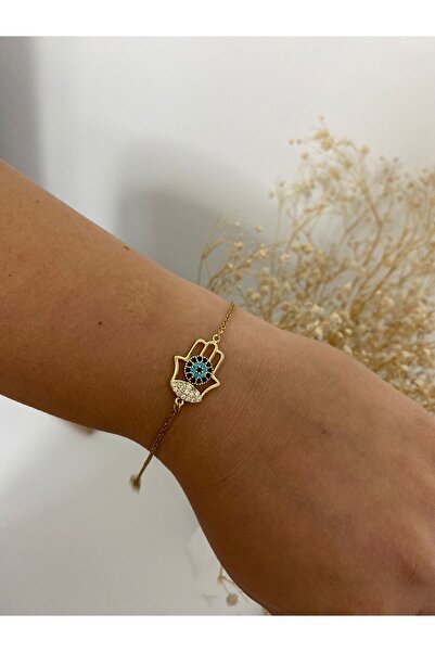 stainless steell Fatma Ana Nazar Detailed Steel Bracelet